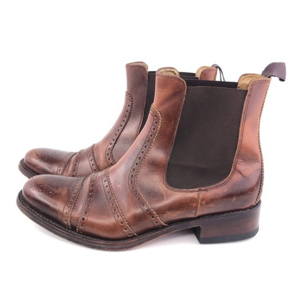 PAUL STUART BROGUE CHELSEA BOOTS (SIZE 11) - Picture 7 of 7